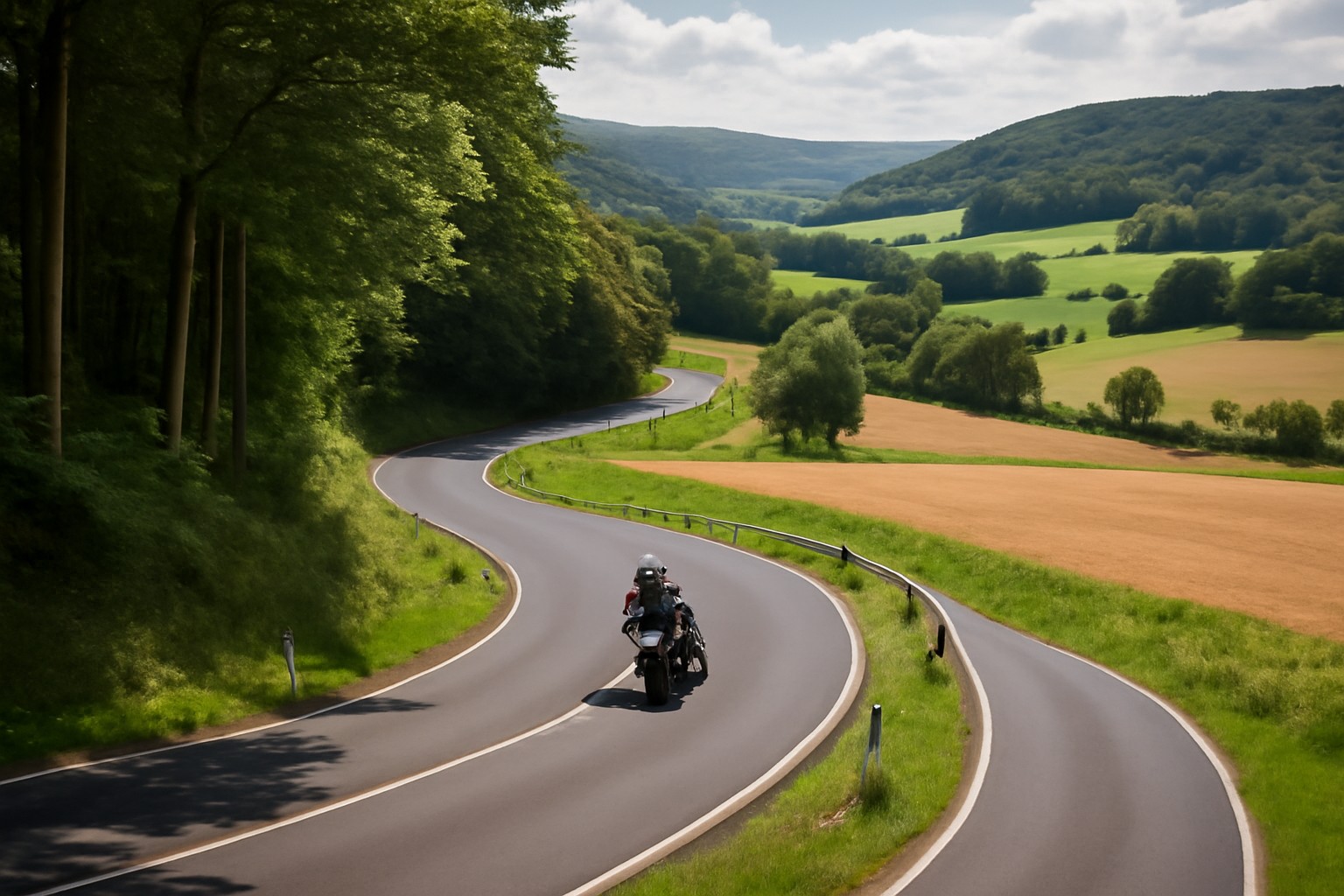Biker Weserbergland Serpentinen